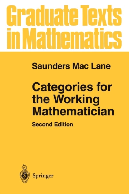 Categories for the Working Mathematician, Paperback / softback Book