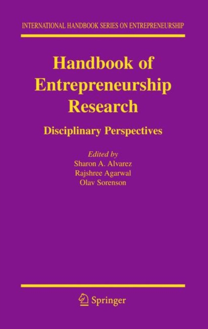 Handbook of Entrepreneurship Research : Disciplinary Perspectives, Paperback / softback Book