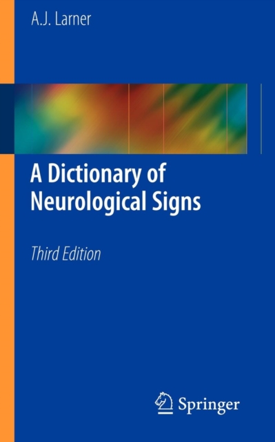 A Dictionary of Neurological Signs, Paperback / softback Book