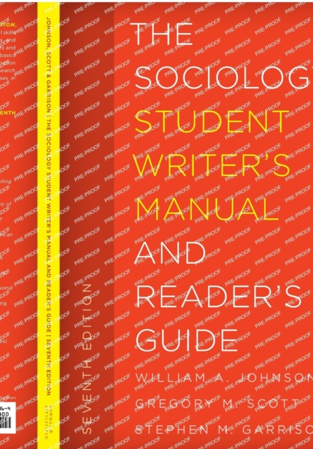 The Sociology Student Writer's Manual and Reader's Guide, Paperback / softback Book