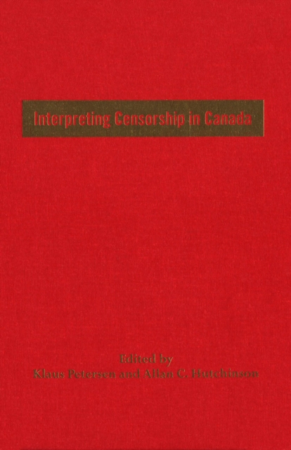 Interpreting Censorship in Canada, PDF eBook