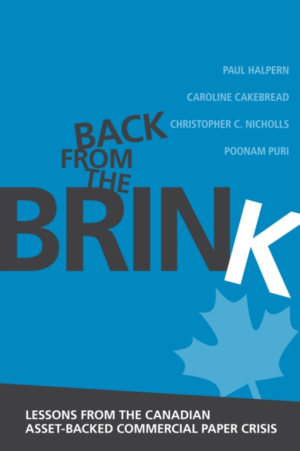 Back from the Brink : Lessons from the Canadian Asset-Backed Commercial Paper Crisis, PDF eBook