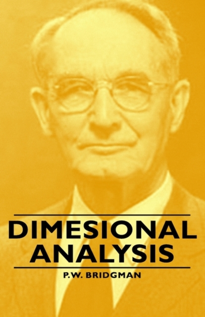 Dimesional Analysis, Hardback Book