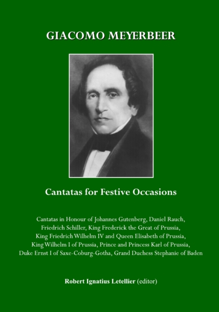 None Giacomo Meyerbeer : Cantatas for Festive Occasions, PDF eBook