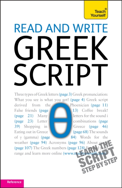 Read and write Greek script: Teach yourself, Paperback / softback Book