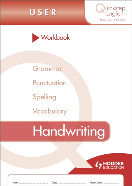 Quickstep English Workbook Handwriting User Stage, Paperback / softback Book