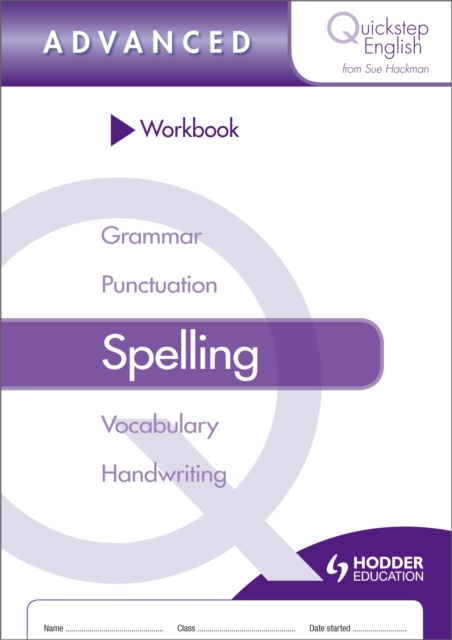 Quickstep English Workbook Spelling Advanced Stage, Paperback / softback Book