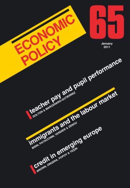 Economic Policy : 65, Paperback Book