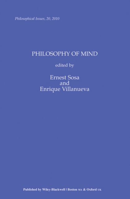 Philosophy of Mind, Volume 20, Paperback / softback Book