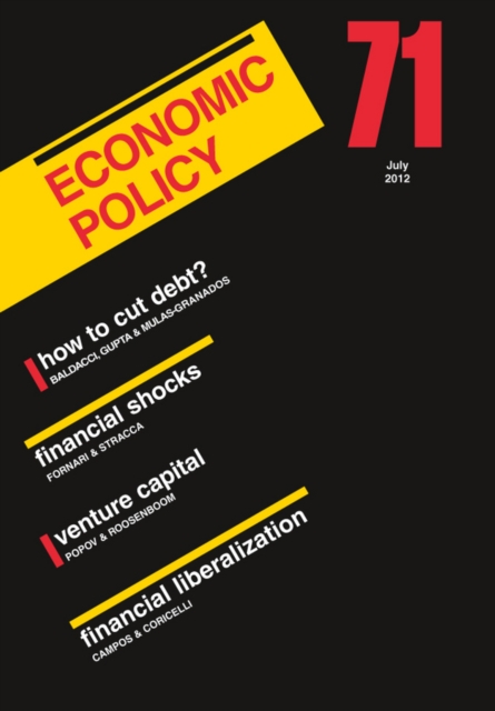 Economic Policy : No. 71, Paperback Book