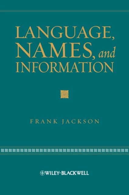 Language, Names, and Information, EPUB eBook