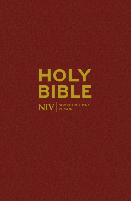 NIV Popular Burgundy Hardback Bible, Hardback Book