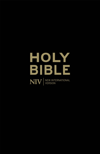 NIV Popular Cross-Reference Black Leather Bible, Hardback Book