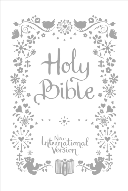 NIV Tiny White Christening Bible, Hardback Book