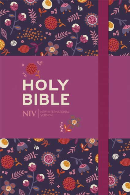 NIV Pocket Floral Notebook Bible, Hardback Book