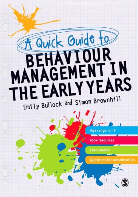 A Quick Guide to Behaviour Management in the Early Years, PDF eBook