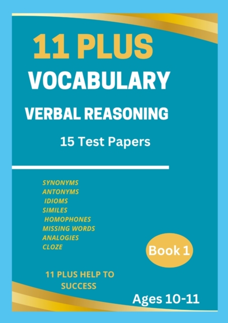 11 Plus Vocabulary Verbal Reasoning Book, Paperback / softback Book