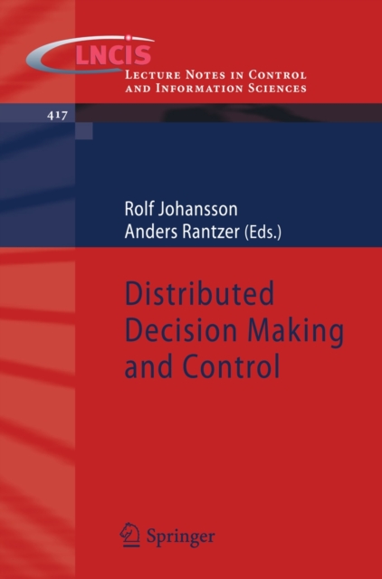 Distributed Decision Making and Control, Paperback / softback Book