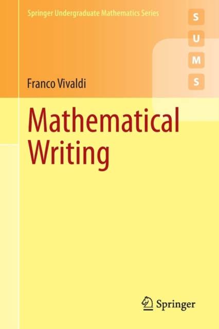 Mathematical Writing, Paperback / softback Book