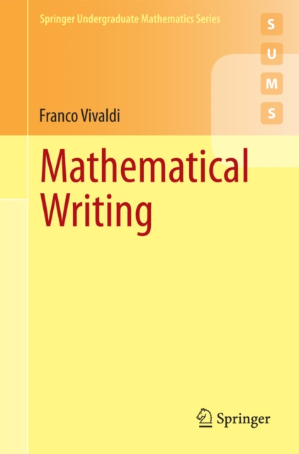 Mathematical Writing, PDF eBook