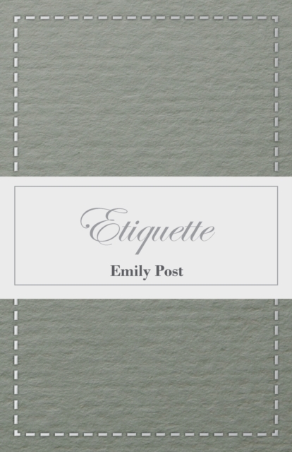 Etiquette, Paperback / softback Book