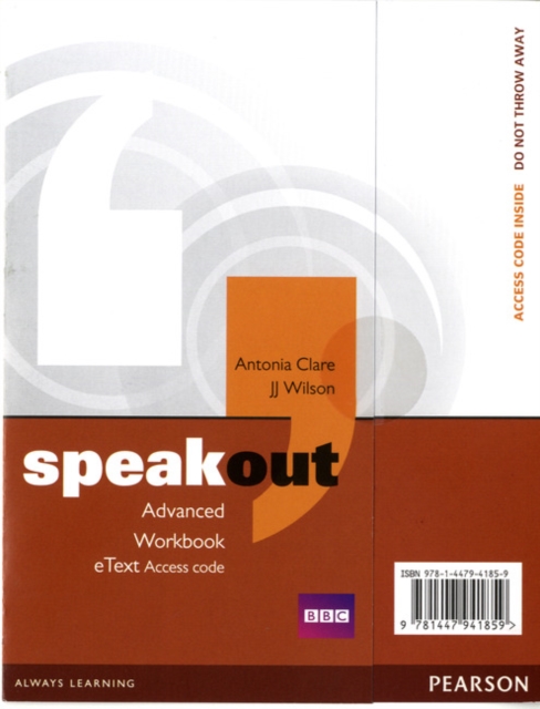 Speakout Advanced Workbook eText Access Card, Digital product license key Book