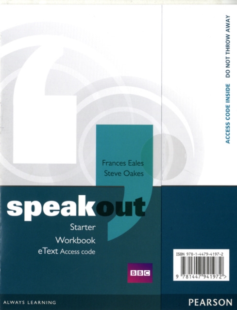 Speakout Starter Workbook eText Access Card, Digital product license key Book