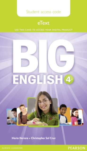 Big English 4 Pupil's eText Access Code (standalone), Digital product license key Book