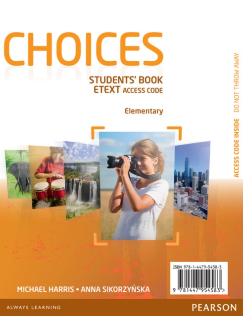 Choices Elementary eText Students Book Access Card, Digital product license key Book