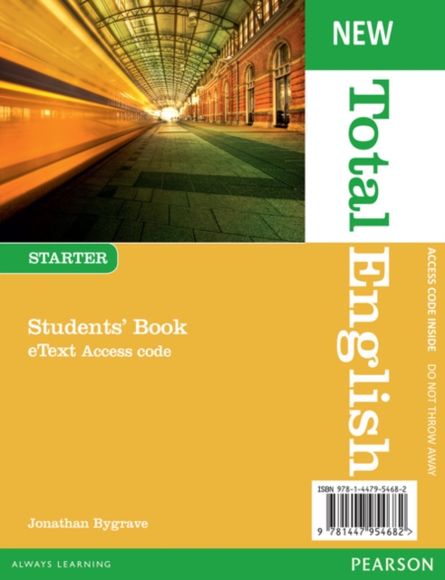 New Total English Starter eText Students' Book Access Card, Digital product license key Book