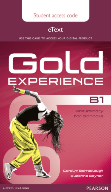 Gold Experience B1 eText Student Access Card, Digital product license key Book