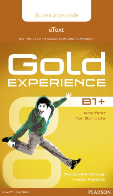 Gold Experience B1+ eText Student Access Card, Digital product license key Book