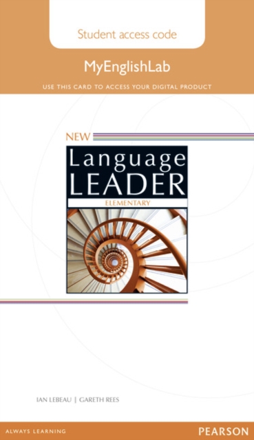 New Language Leader Elementary MyEnglishLab Access Card Standalone, Digital product license key Book