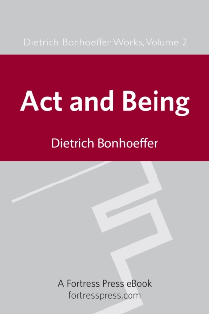Act and Being, PDF eBook