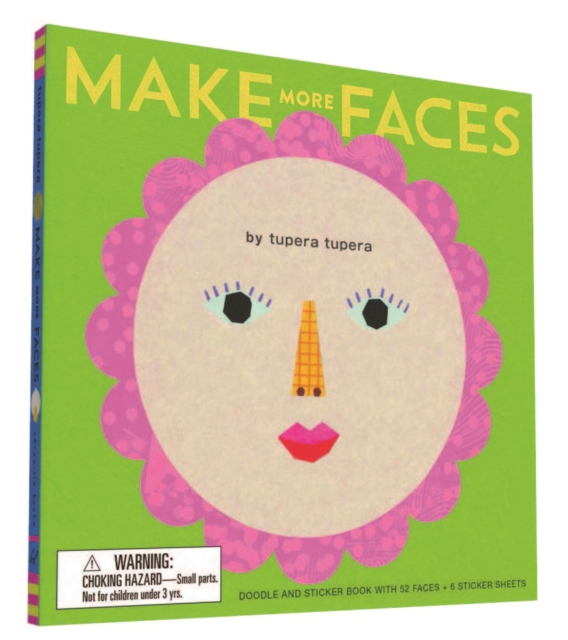 Make More Faces : Doodle and Sticker Book with 52 Faces + 6 Sticker Sheets, Kit Book