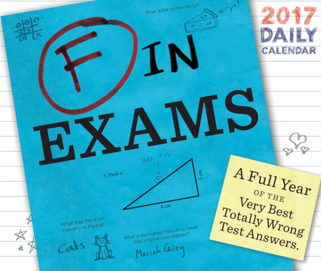 2017 Daily Calendar : F in Exams, Calendar Book