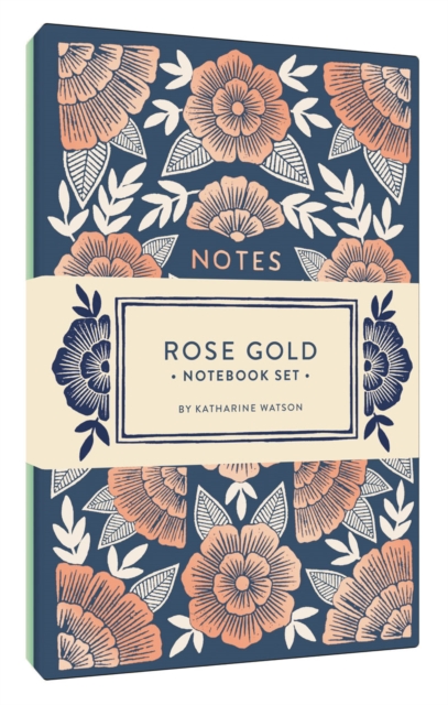 Rose Gold Notebook Set : Two Foil-Stamped Notebooks, Notebook / blank book Book