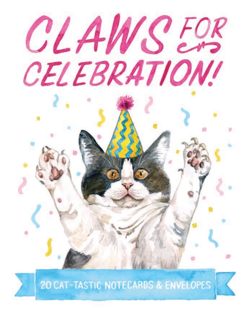 Claws for Celebration Notecards : 20 Cat-tastic Notecards & Envelopes, Cards Book