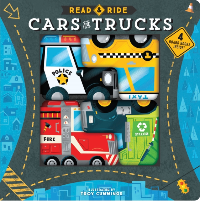 Read & Ride: Cars and Trucks : 4 board books inside!, Board book Book