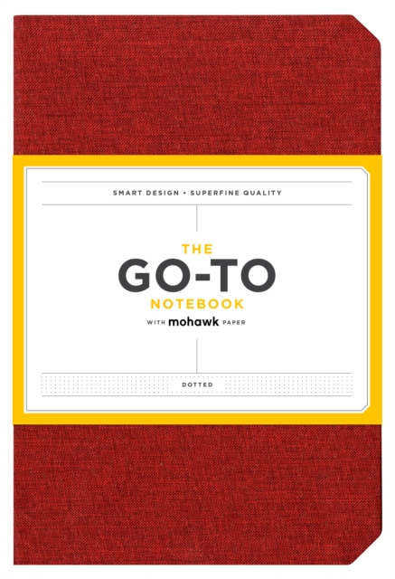Go-To Notebook with Mohawk Paper, Brick Red Dotted, Notebook / blank book Book