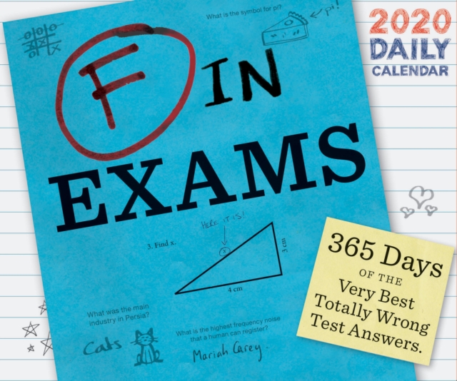 F in Exams 2020 Daily Calendar, Calendar Book