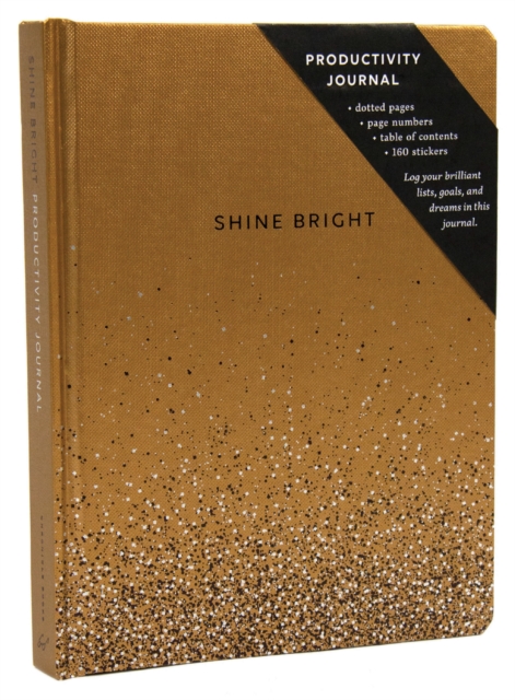 Shine Bright Productivity Journal, Gold, Notebook / blank book Book