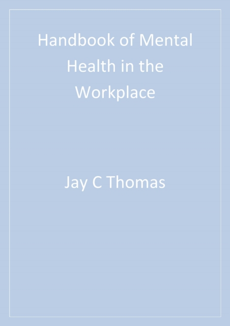 Handbook of Mental Health in the Workplace, PDF eBook