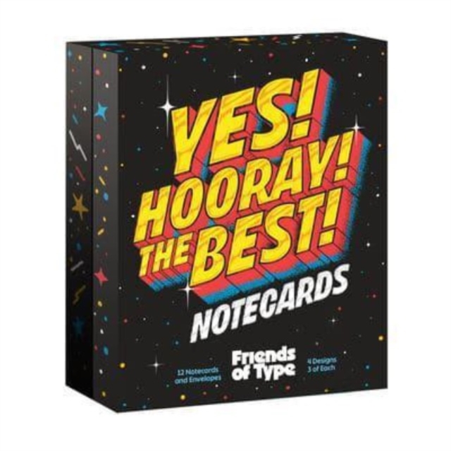Yes! Hooray! The Best! A Notecard Collection by Friends of Type, Postcard book or pack Book