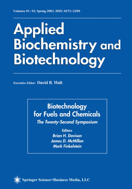 Twenty-Second Symposium on Biotechnology for Fuels and Chemicals, PDF eBook