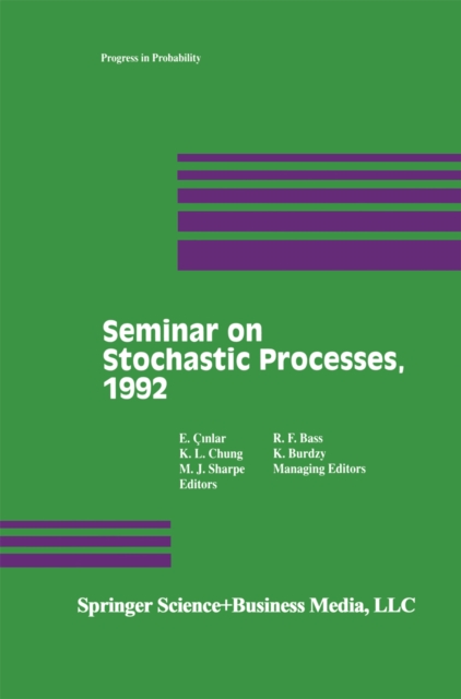 Seminar on Stochastic Processes, 1992, PDF eBook