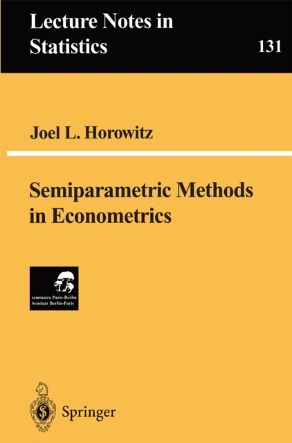 Semiparametric Methods in Econometrics, PDF eBook
