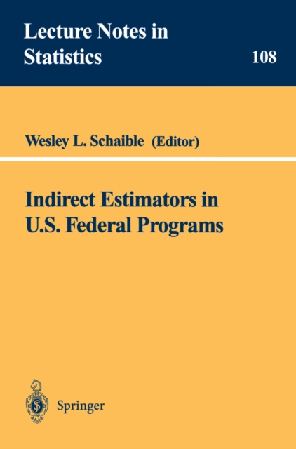 Indirect Estimators in U.S. Federal Programs, PDF eBook