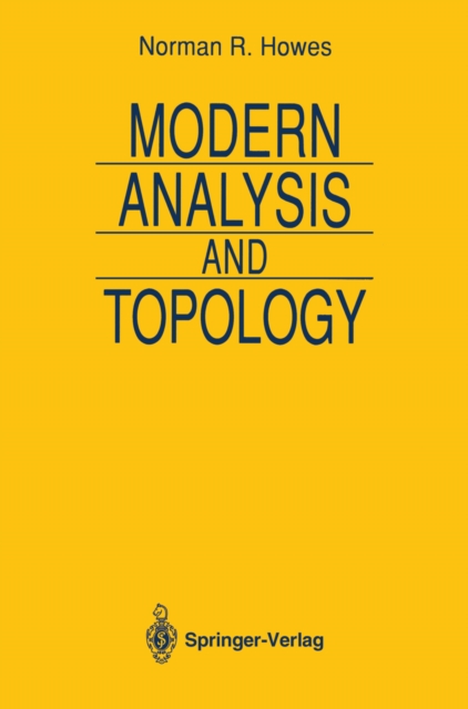 Modern Analysis and Topology, PDF eBook