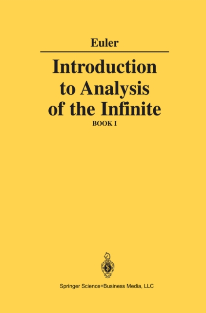 Introduction to Analysis of the Infinite : Book I, PDF eBook
